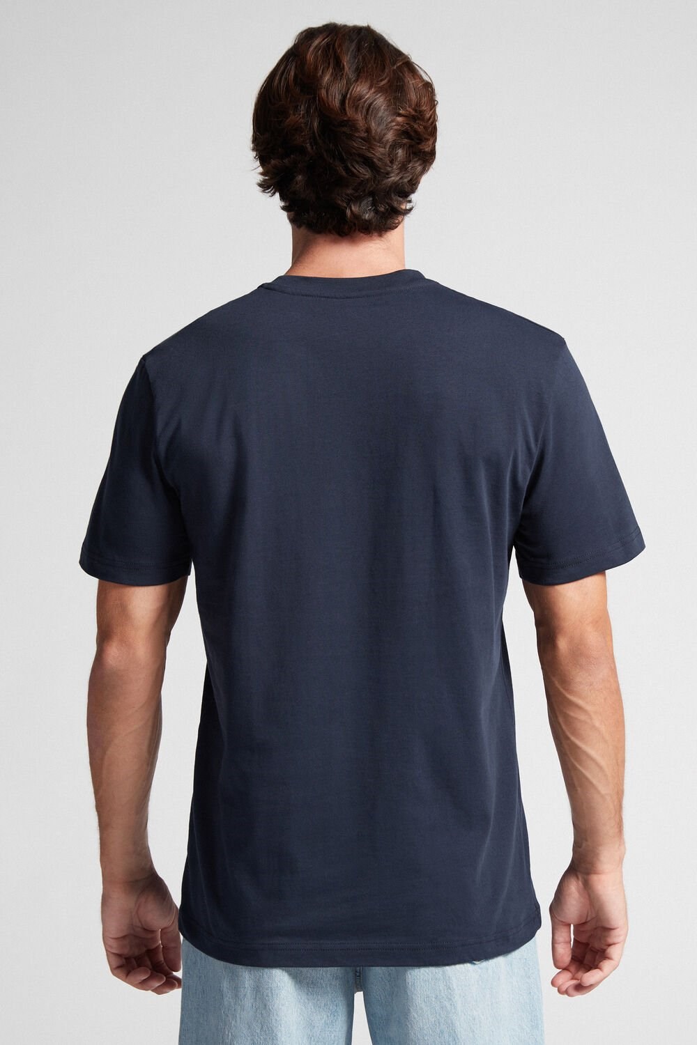 Intimissimi T-shirt in Cotton Jersey 800 - Midnight Blue | 7305USPBM