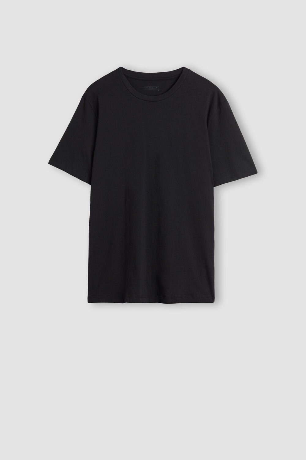 Intimissimi T-shirt in Cotton Jersey Black - 019 - Black | 9365EHKOY