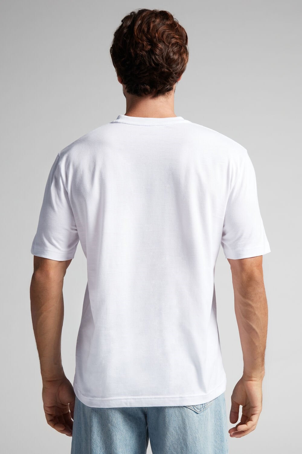 Intimissimi T-shirt in Cotton Jersey White - 001 - White | 7498HPVLR