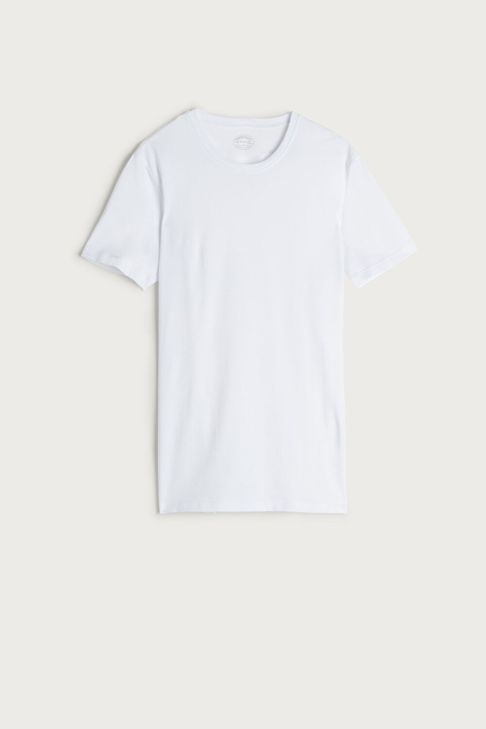 Intimissimi T-shirt in Stretch Supima® Cotton White - 001 - White | 1367UKFCV