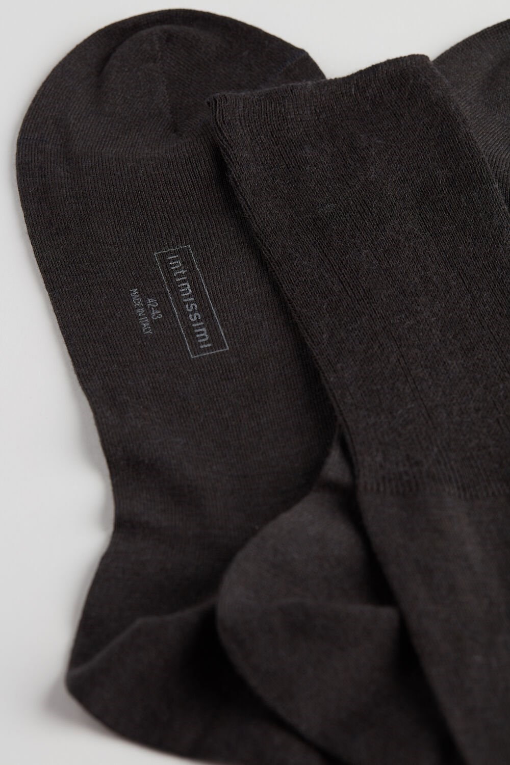 Intimissimi Tall Cashmere-Silk-Cotton Blend Socks Grey - 780 - Anthracite | 6193EWSXG