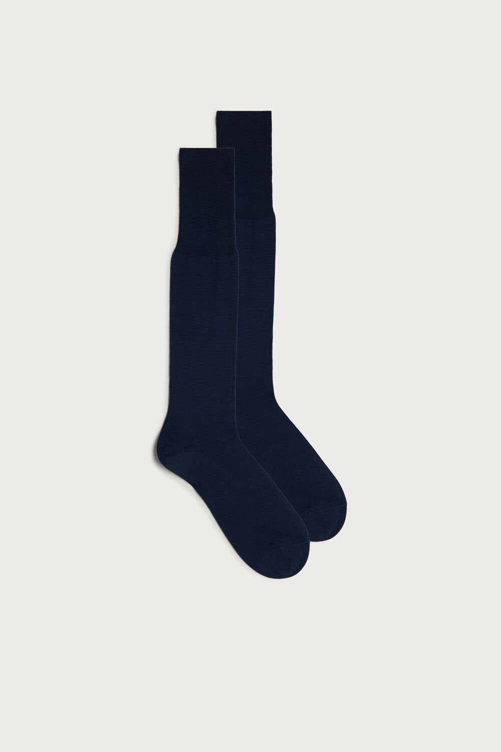 Intimissimi Tall Sateen Egyptian Cotton Socks Blue - 2168 - Light Gray Blue | 2547IRUFP