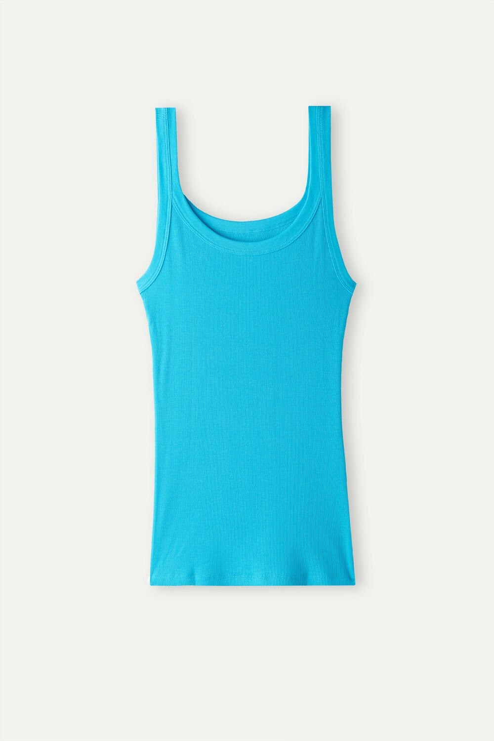 Intimissimi Tank Top in Supima® Cotton Blue - 210j - Digital Turquoise | 2195RMSYO