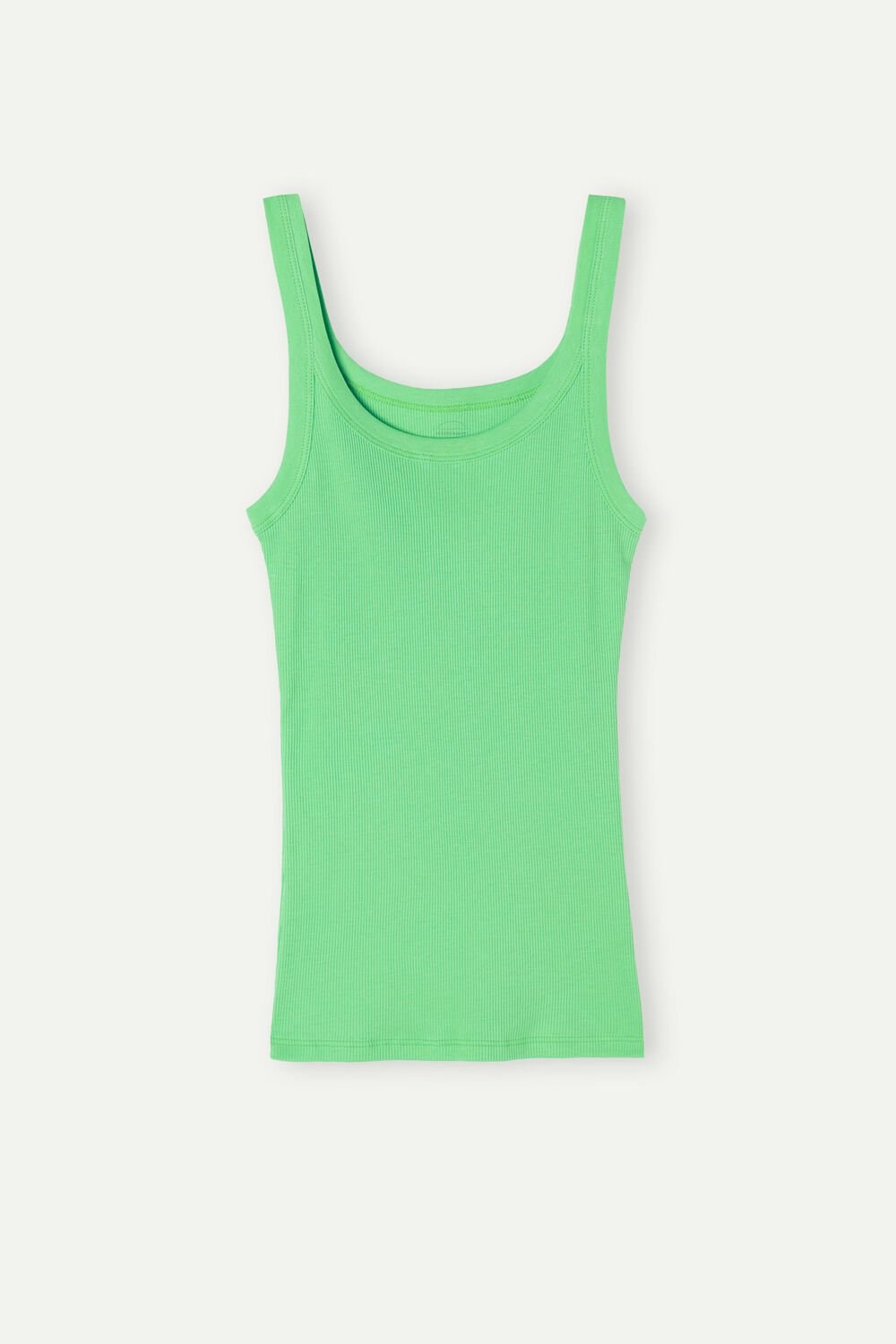 Intimissimi Tank Top in Supima® Cotton Green - 218j - Apple Mint | 6901DBFQA