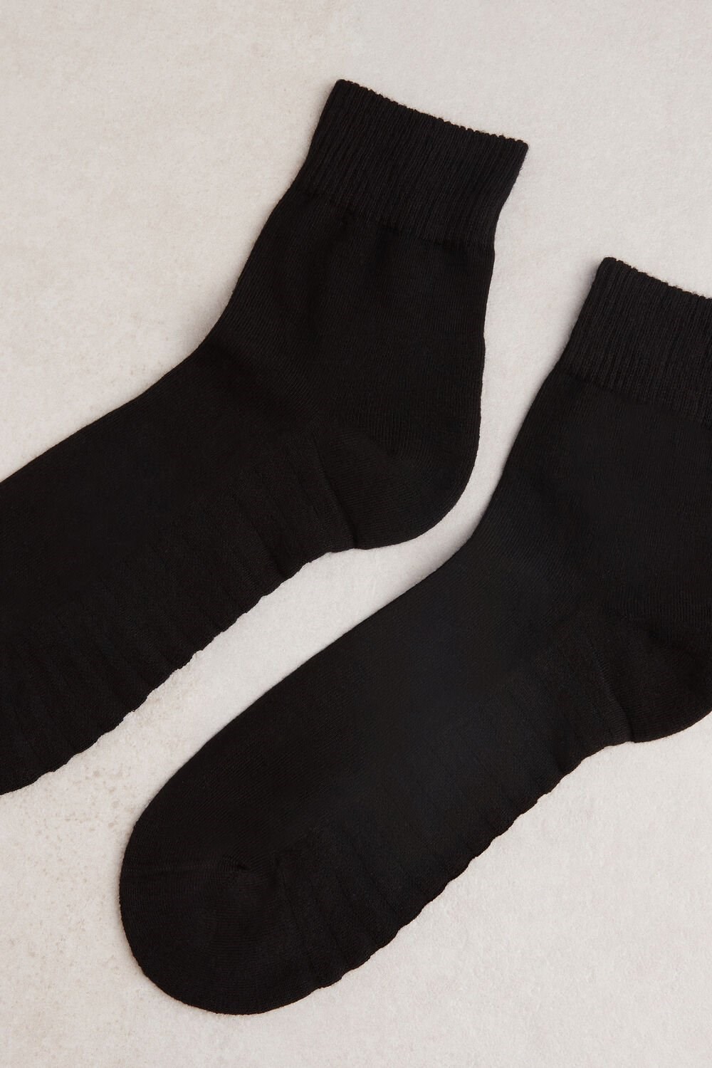 Intimissimi Terrycloth Short Socks Black - 019 - Black | 9782LJHWK