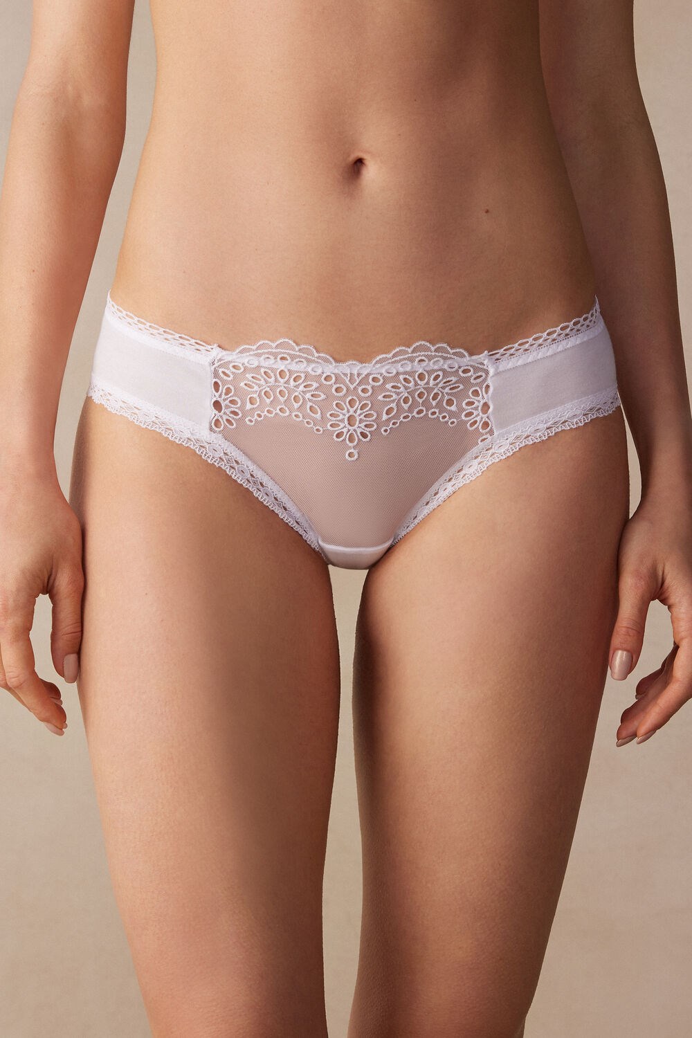 Intimissimi Timeless Simplicity Cotton Panties White - 001 - White | 2438QEFBH