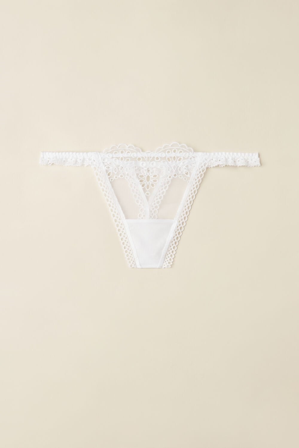 Intimissimi Timeless Simplicity String Thong White - 001 - White | 4071UKHOR