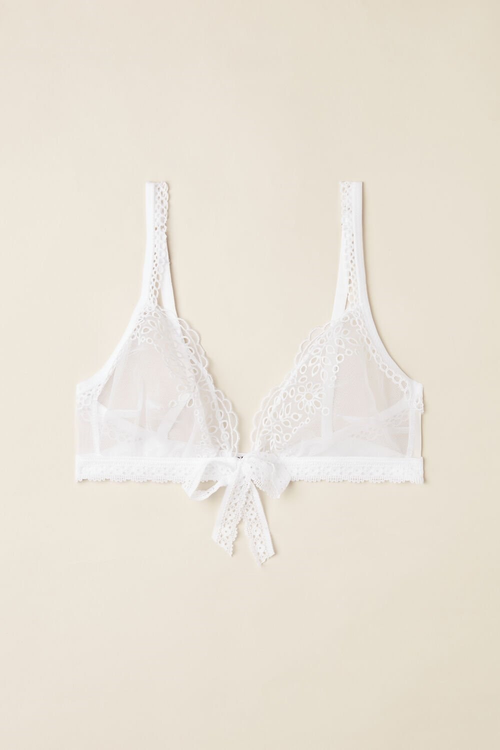 Intimissimi Timeless Simplicity Triangle Bra White - 001 - White | 0758LCDBW