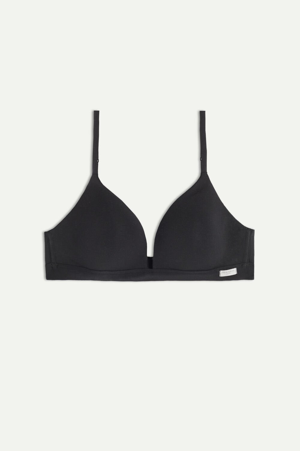 Intimissimi Tiziana Triangle Bra in Cotton Black - 019 - Black | 2034MSPHW