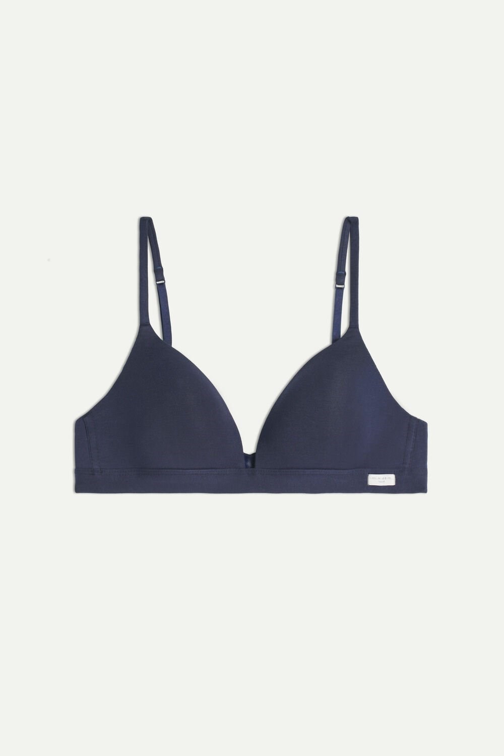 Intimissimi Tiziana Triangle Bra in Cotton Blue - 1467 - Intense Blue | 3128NVRFX