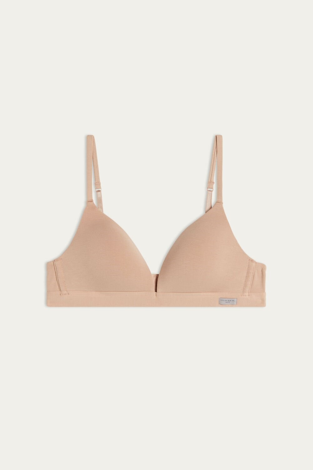 Intimissimi Tiziana Triangle Bra in Cotton Natural - 044 - Soft Beige | 4026PGHLU