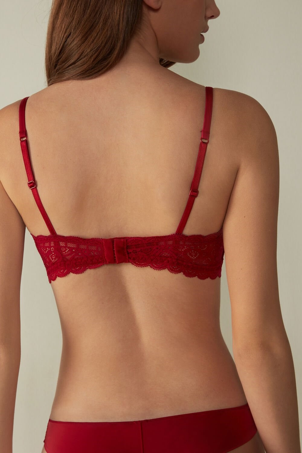 Intimissimi Tiziana Triangle Bra in Lace Red - 1473 - Red | 8463JBVYD