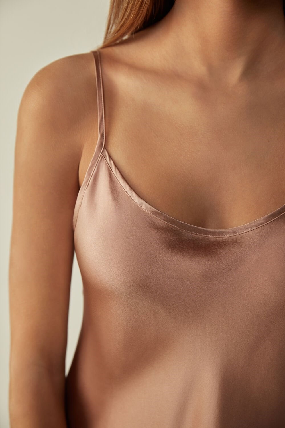 Intimissimi Top in Silk Satin Natural - 163i - Satin Pink | 2594SPTWD