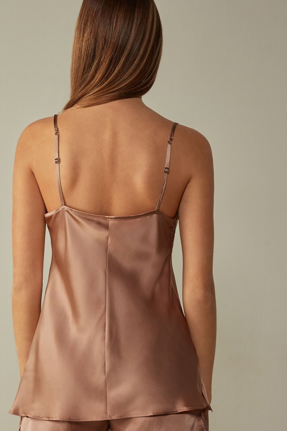 Intimissimi Top in Silk Satin Natural - 163i - Satin Pink | 2594SPTWD