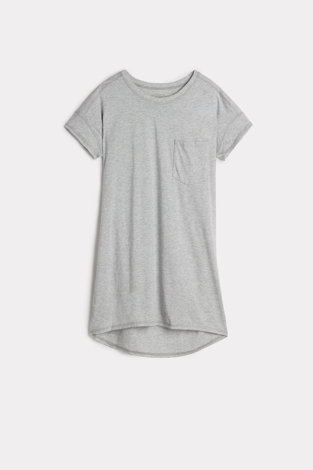 Intimissimi Ultrafresh Supima® Cotton Nightdress Grey - 031 - Light Heathered Grey | 3012HJLXG