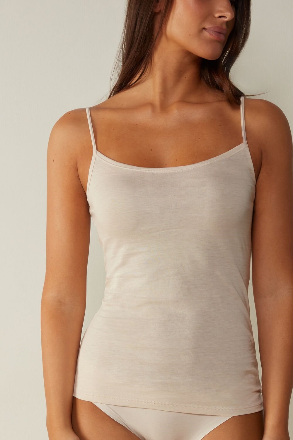 Intimissimi Ultrafresh Supima® Cotton Vest Top Natural - 2280 - Silk Pink | 1948BVQNL