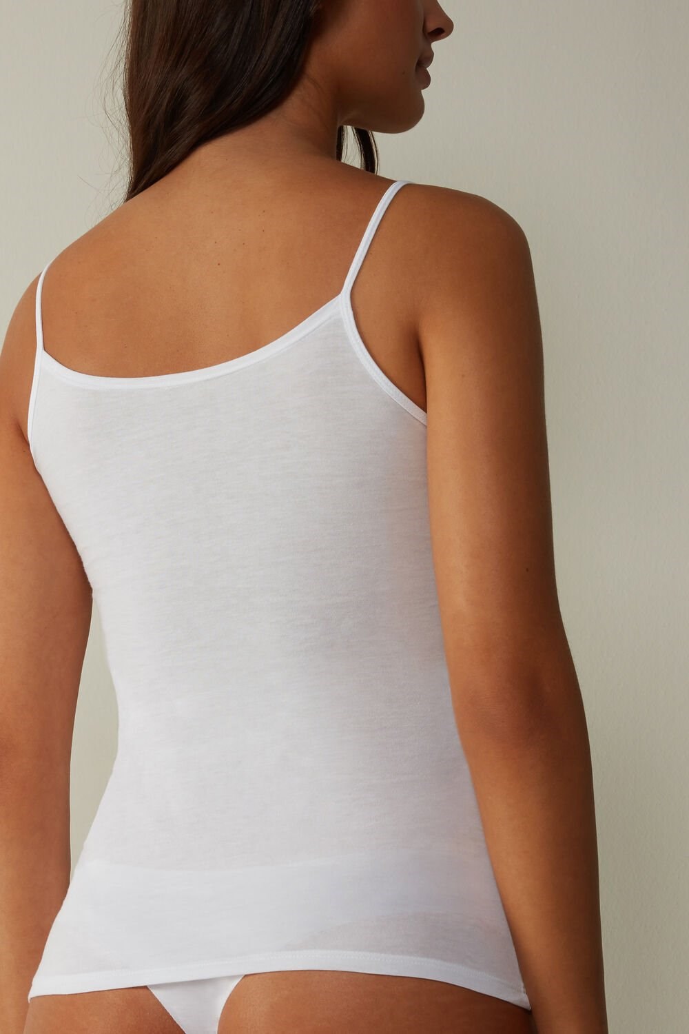 Intimissimi Ultrafresh Supima® Cotton Vest Top White - 001 - White | 9634YQXTV