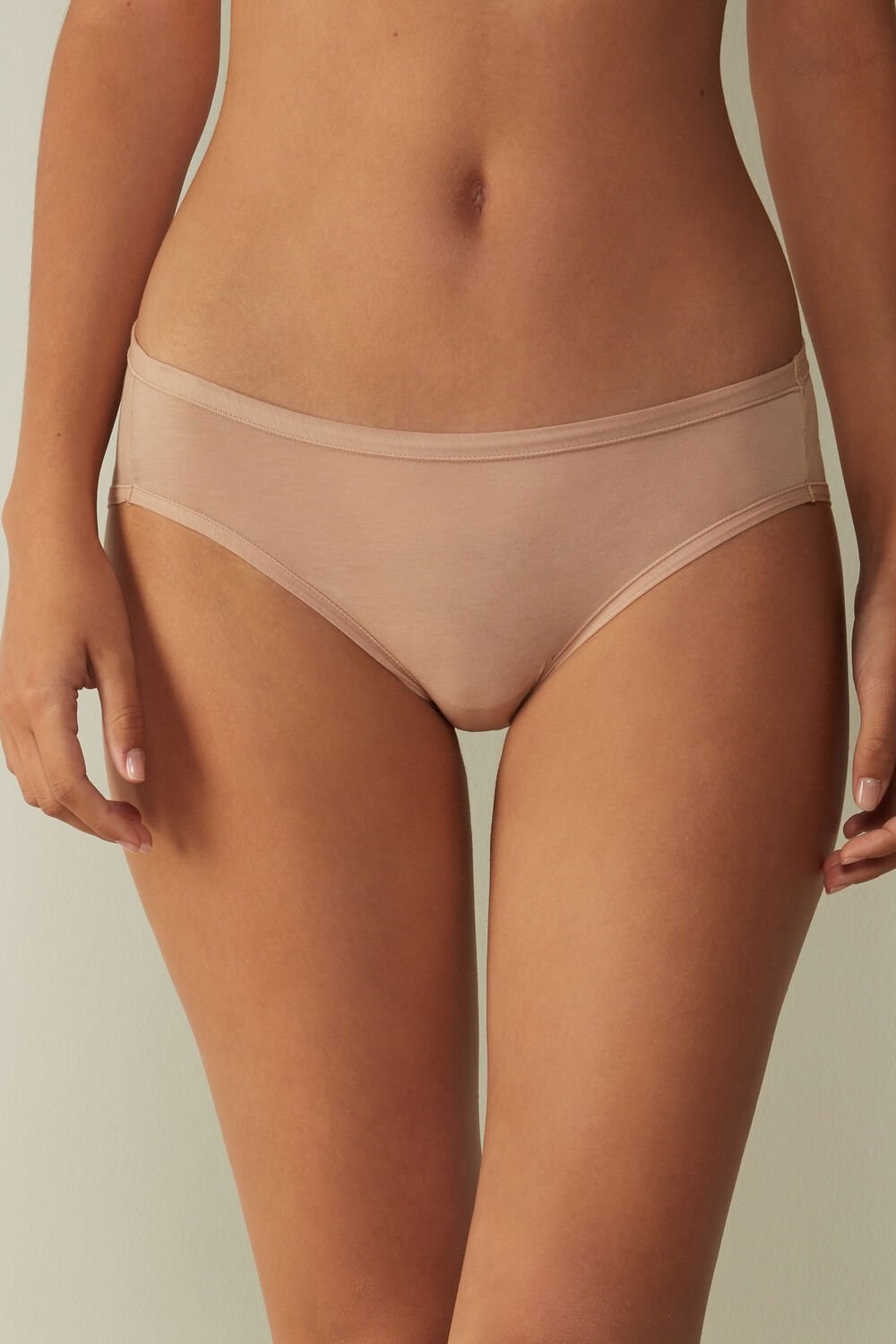 Intimissimi Ultralight Supima® Cotton Briefs Natural - 044 - Soft Beige | 8541NSJCY