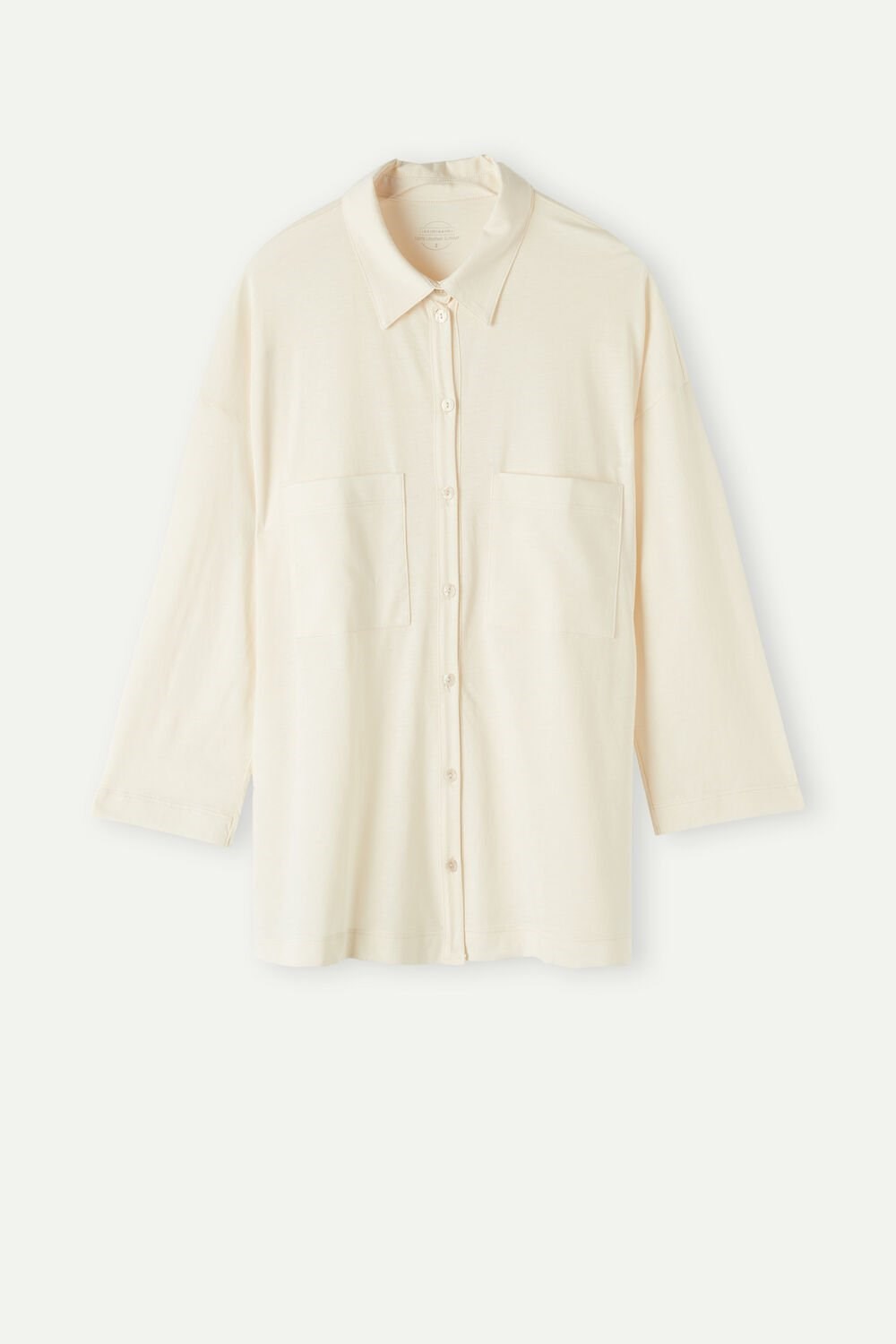 Intimissimi Urban Nomad Cotton Shirt White - 005j - Light Beige | 6943ALIEH