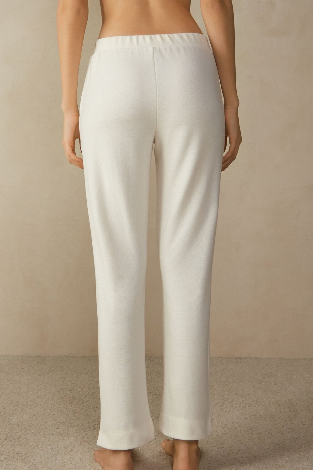 Intimissimi Warm Cuddles Full Length Pants White - 2986 - Cream | 4267RBZQL