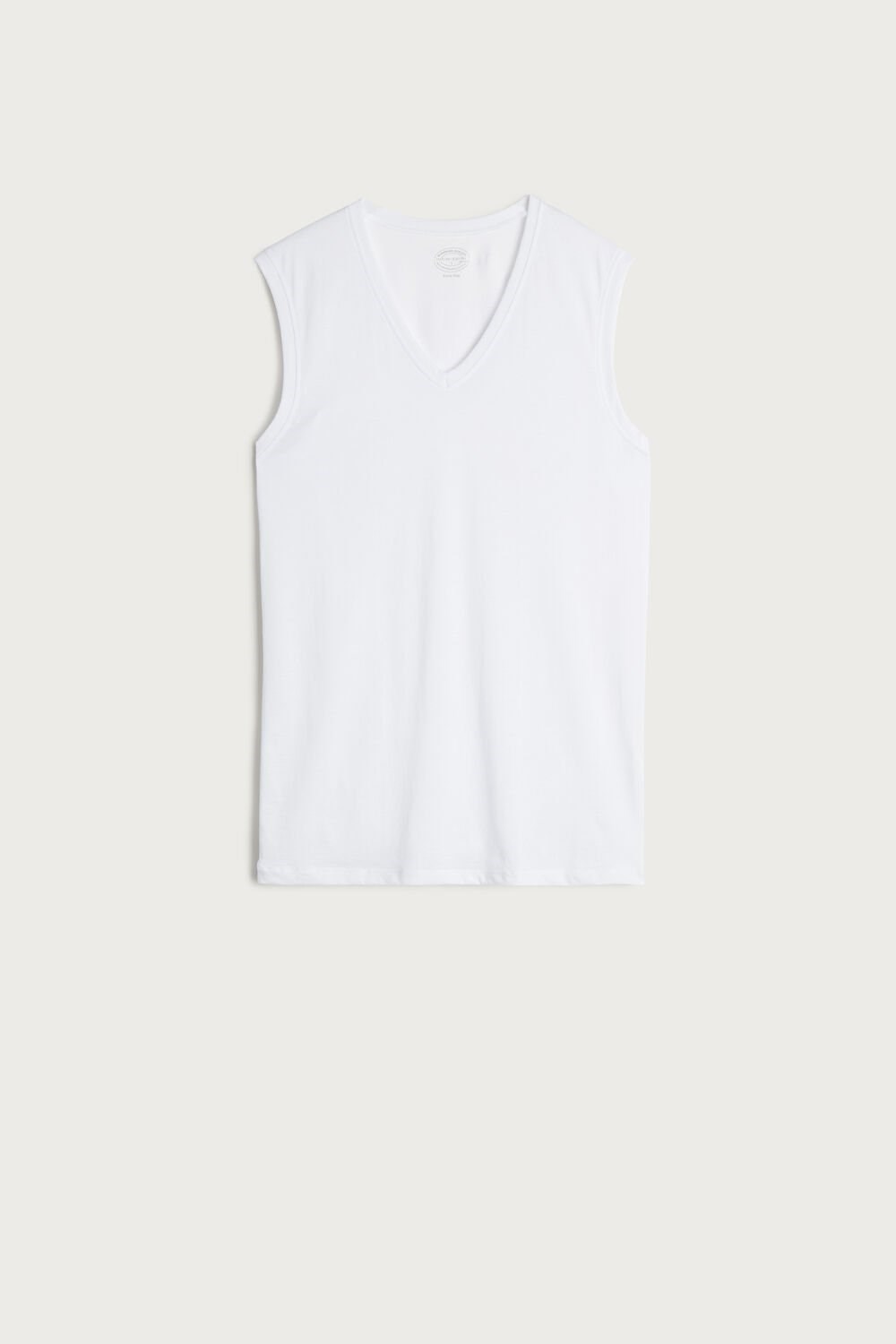 Intimissimi Wide-Strap Supima Cotton Tank Top White - 001 - White | 5379FASCY