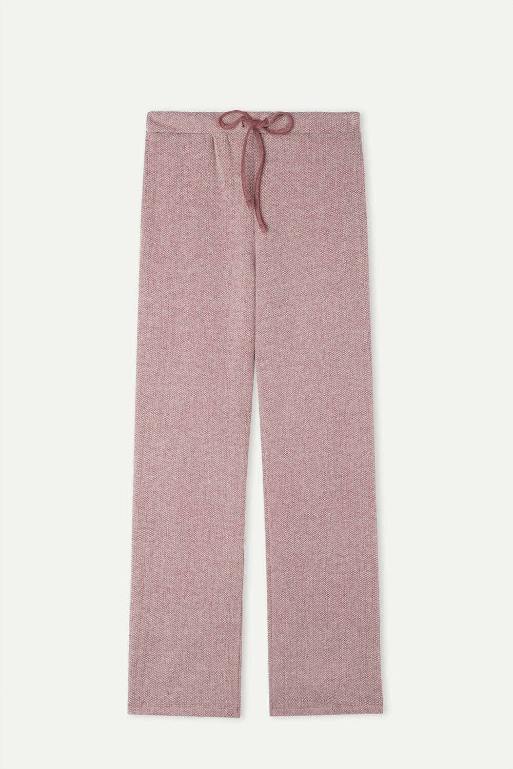 Intimissimi Winter Candies Full Length Sweatpants Dark Pink - 159j - Dark Pink Herringbone | 6397JADKN