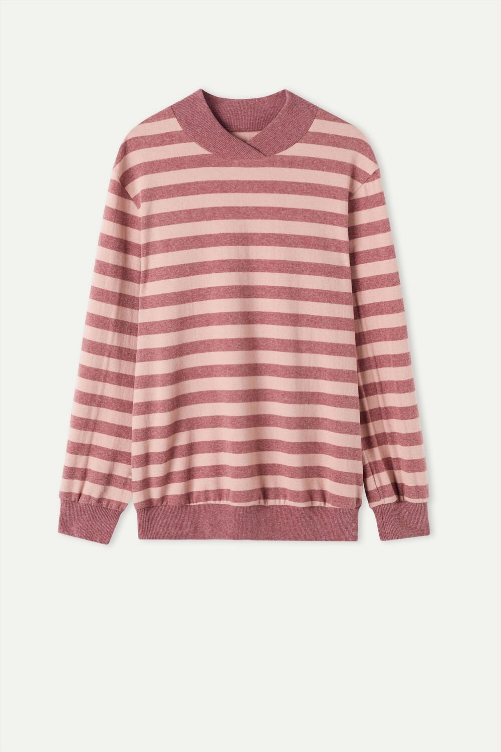 Intimissimi Winter Candies Striped Long Sleeve Top Pink - 158j - Pink / Dark Pink Stripe | 9647YXIJS