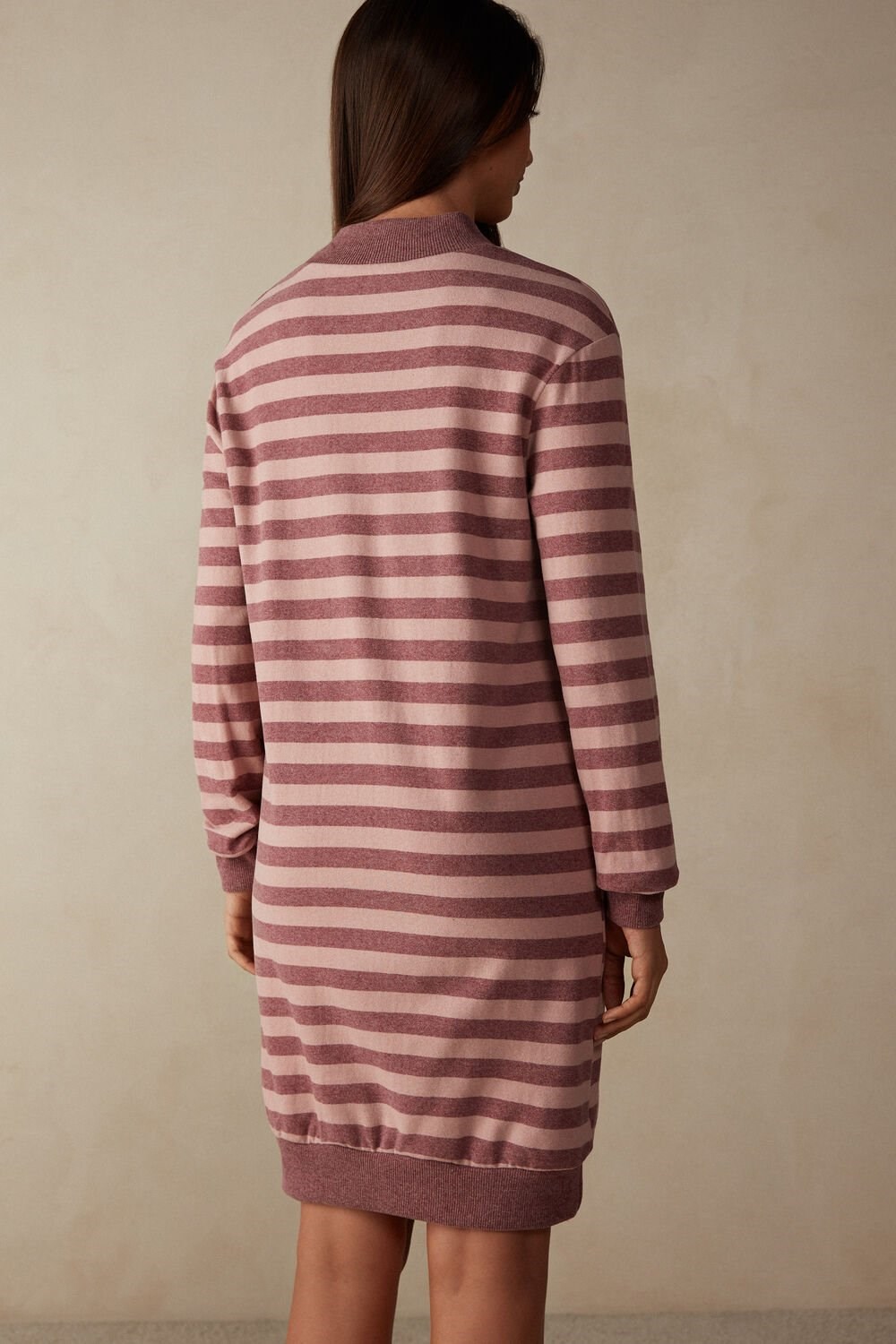 Intimissimi Winter Candies Striped Night Shirt Pink - 158j - Pink / Dark Pink Stripe | 6824KLSXI