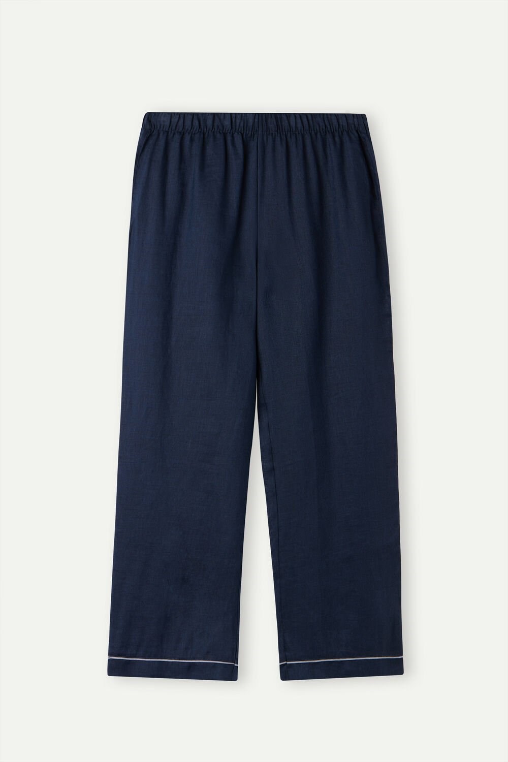 Intimissimi Yacht Night Linen Pants Blue - 243j - Sailor Blue | 4859FRTEJ