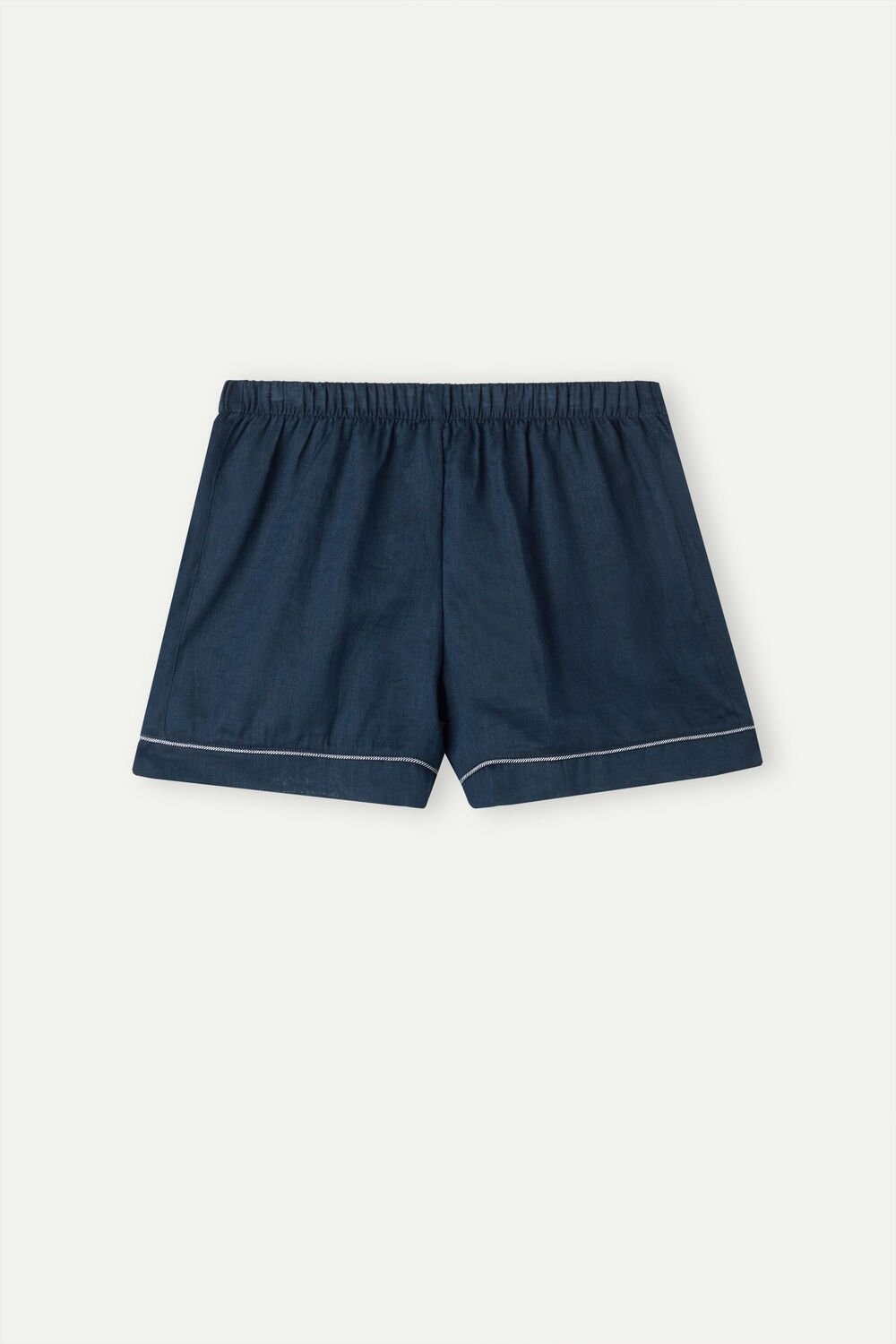 Intimissimi Yacht Night Linen Shorts Blue - 243j - Sailor Blue | 3824VMQPF