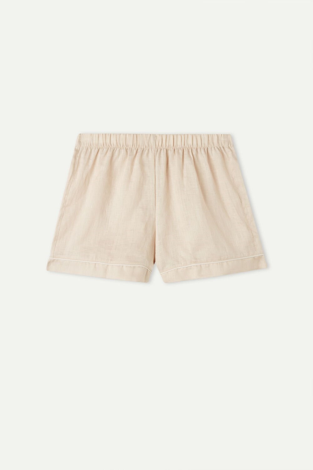 Intimissimi Yacht Night Linen Shorts Natural - 913i - Rope Beige | 9506BHFGX