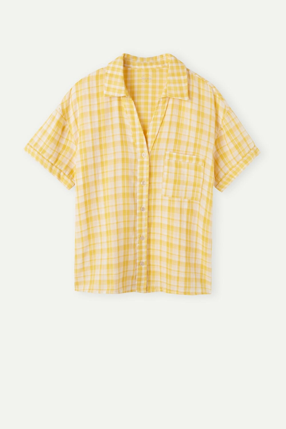 Intimissimi Yellow Submarine Short Sleeve Top Yellow - 909i - Yellow Tartan | 3674SYTJB