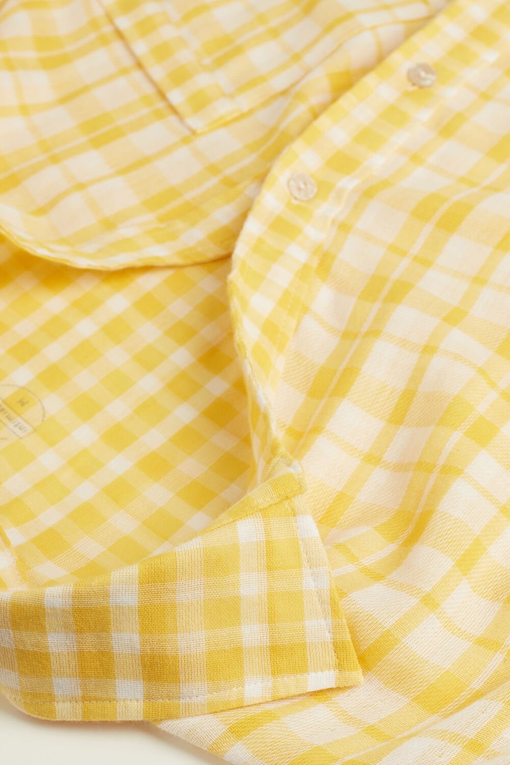 Intimissimi Yellow Submarine Short Sleeve Top Yellow - 909i - Yellow Tartan | 3674SYTJB