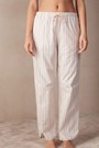 White - 225j - Ecru Beige / Pink Stripe